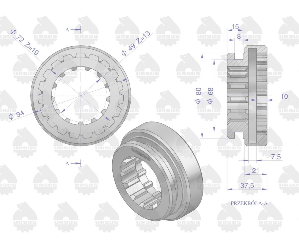 Koło sprzęgło IV i V biegu C-360 ORYGINAŁ URSUS