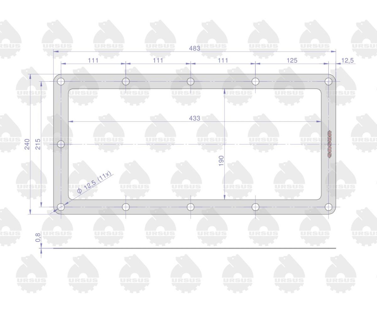 Komplet ( zestaw ) uszczelek skrzyni / mostu C-360 ORYGINAŁ URSUS