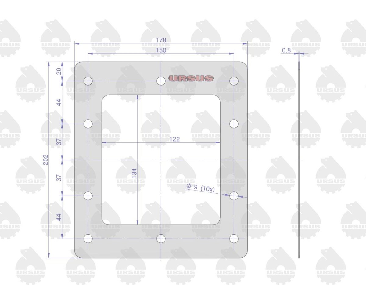 Komplet ( zestaw ) uszczelek skrzyni / mostu C-360 ORYGINAŁ URSUS