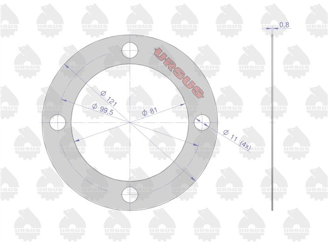 Komplet ( zestaw ) uszczelek skrzyni / mostu C-360 ORYGINAŁ URSUS