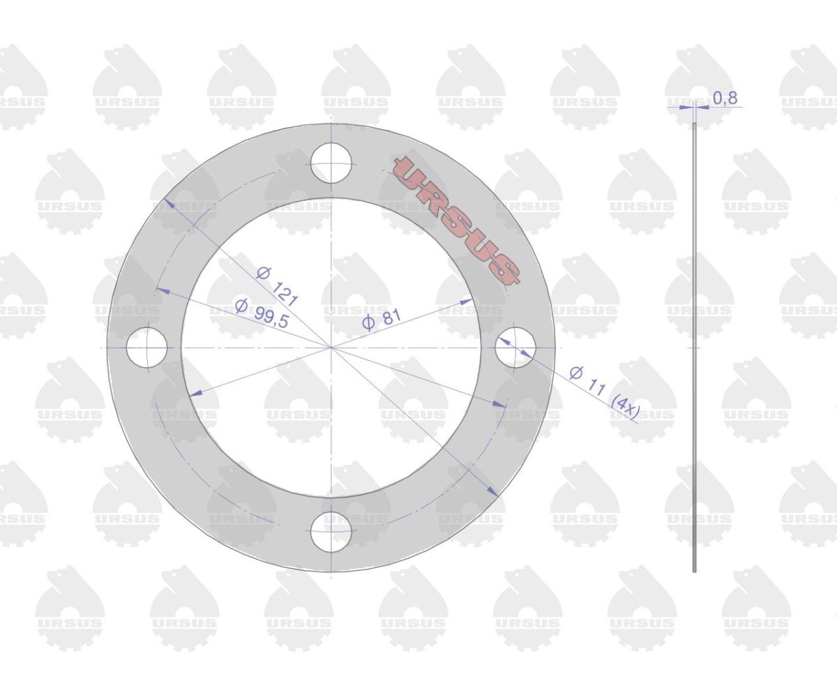 Komplet ( zestaw ) uszczelek skrzyni / mostu C-360 ORYGINAŁ URSUS