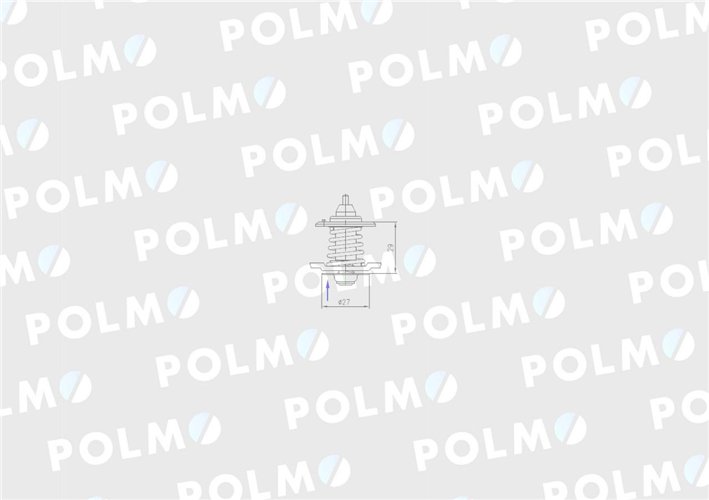 Termostat wkład 504221036 NEW HOLLAND POLMO