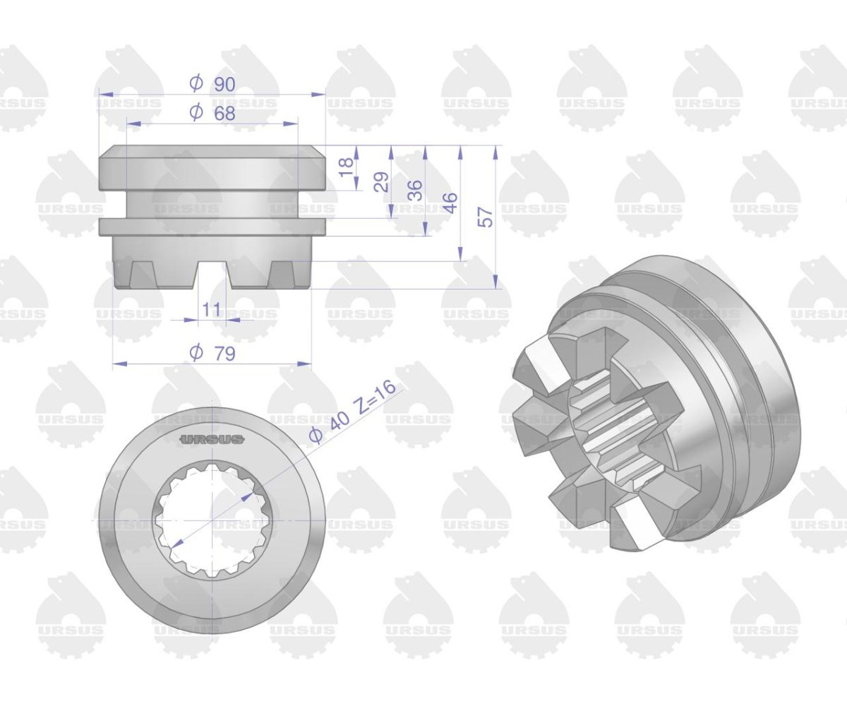 Sprzęgło blokady C-360 ORYGINAŁ URSUS