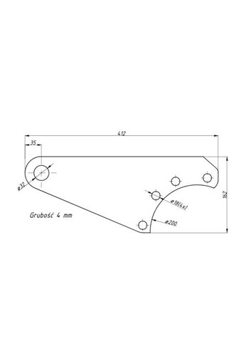 Płyta ( blacha ) łąńcucha bocznego C-360