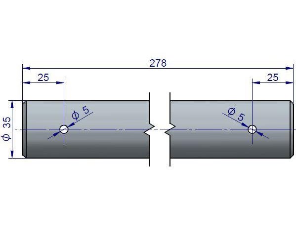 Sworzeń wspornika haka C-360