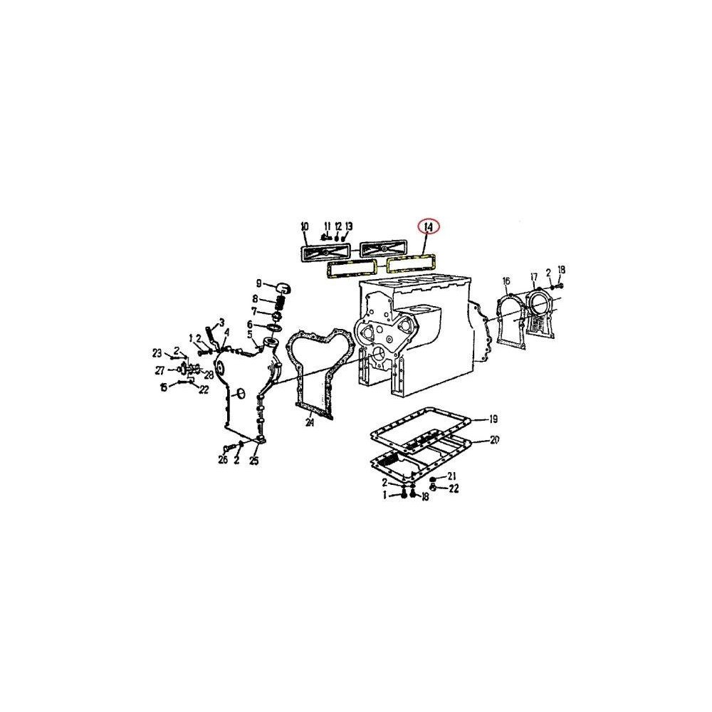 Uszczelka pokrywy bocznej 950216 C-360/zetor ( sprzedawane po 10 )