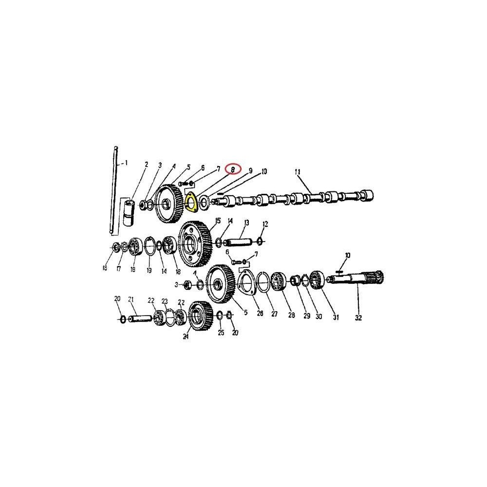 Kołnierz wałka rozrządu 950402 C-360/Zetor