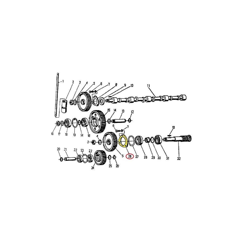 Tarcza dociskowa łożyska 950408 71010408 C-360/Zetor