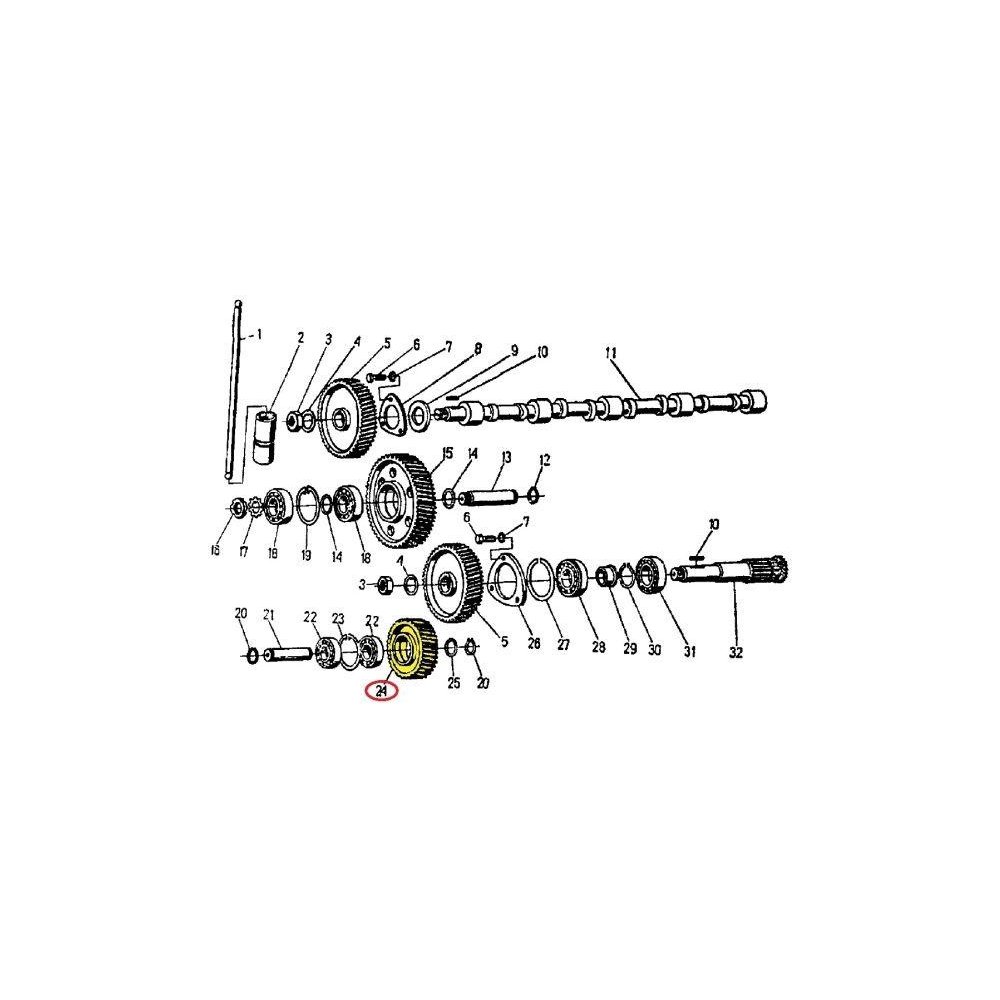 Koło rozrządu pośrednie dolne 950416 C-360/Zetor ORYGINAŁ URSUS