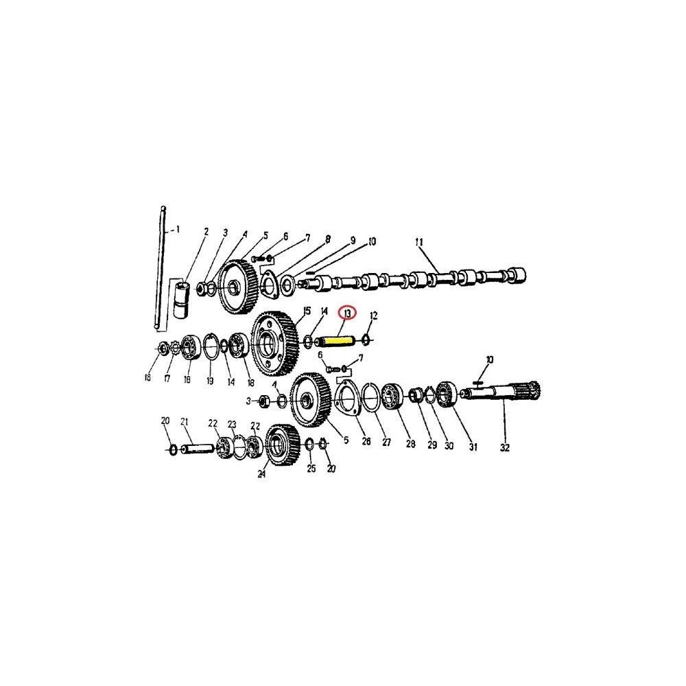Oś koła pośredniego 950421 C-360/Zetor