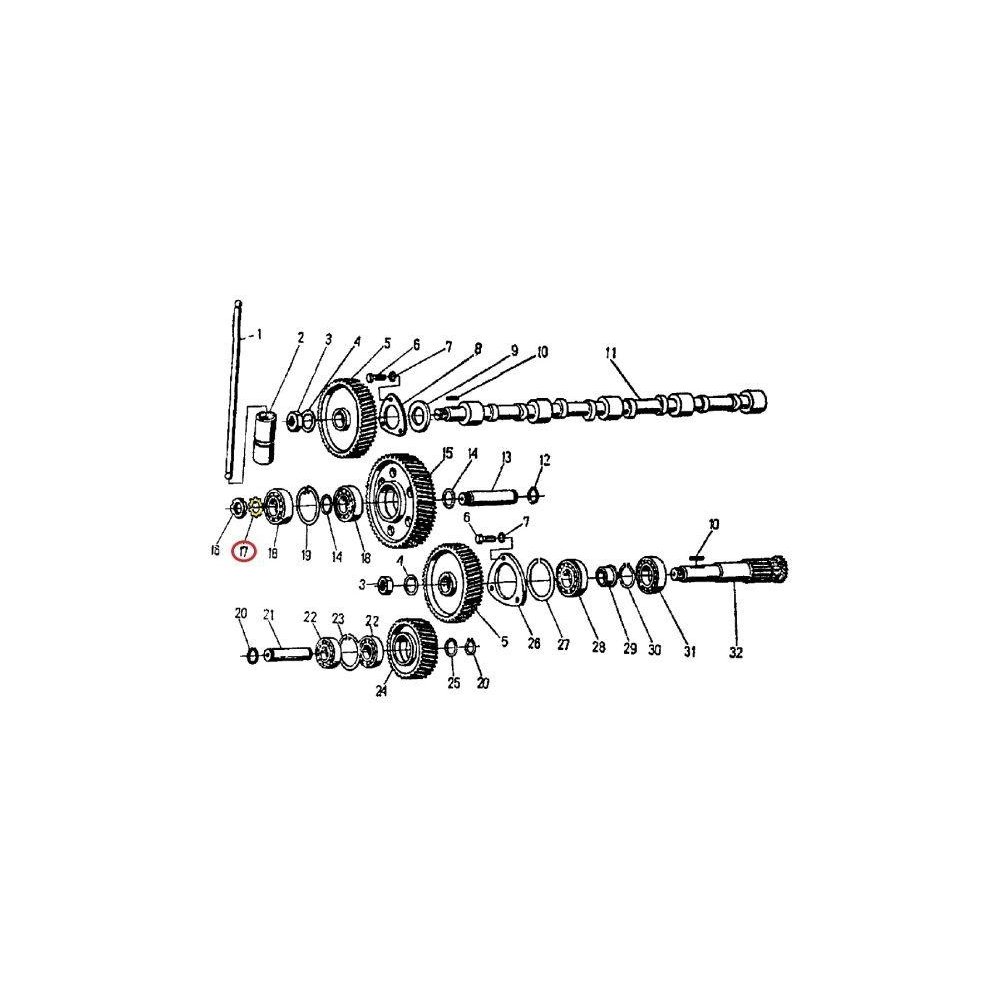 Podkładka zabezpieczająca oś koła MB4 950425 970734 C-360/Zetor ( sprzedawane po 50 )