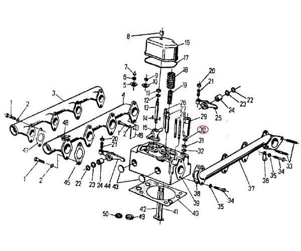 Podkładka pod tuleje wtryskiwacza 950503 C-360/Zetor ( sprzedawane po 100 )
