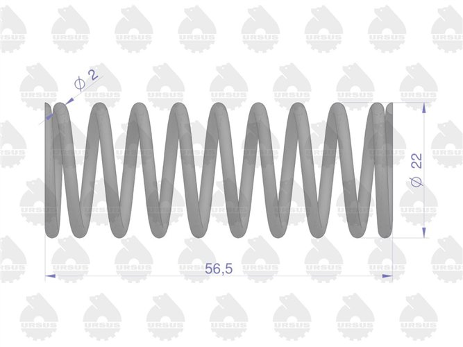 Sprężyna zaworu wewnętrzna 950507 Zetor sprzedawane po 10 C-360 ORYGINAŁ URSUS