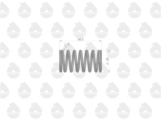 Sprężyna zaworu zewnętrzna 950508 Zetor sprzedawane po 10 C-360 ORYGINAŁ URSUS