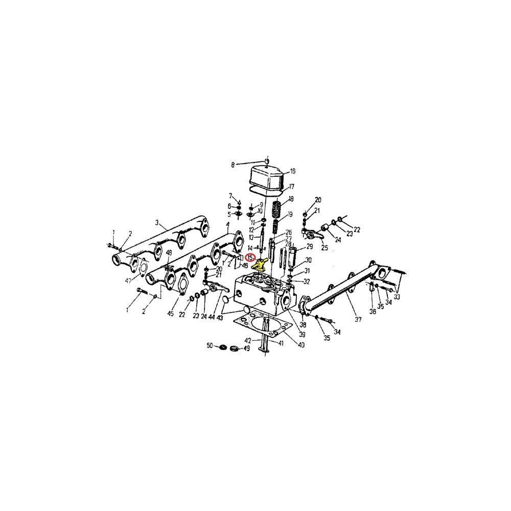Wspornik osi dźwigienek zaworowych 950512 C-360/Zetor