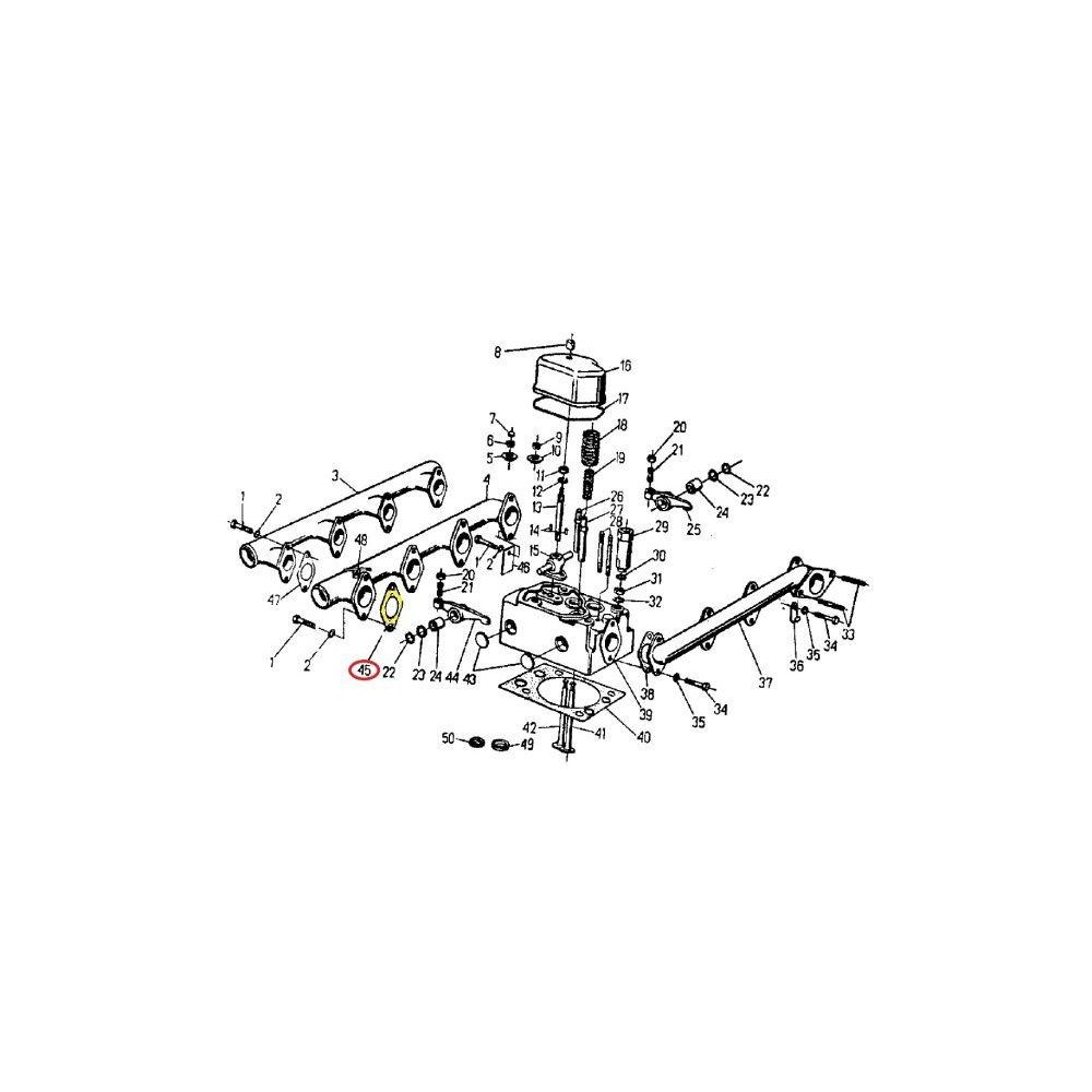 Uszczelka kolektora ssącego 950526 C-360/Zetor ( sprzedawane po 10 )