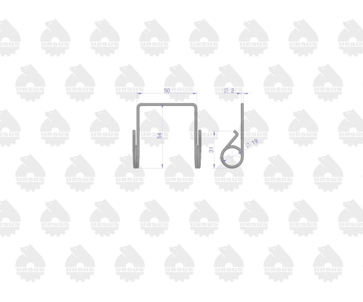 Komplet sprężyn sprzęgła C-330/360 50501120 Oryginał Ursus