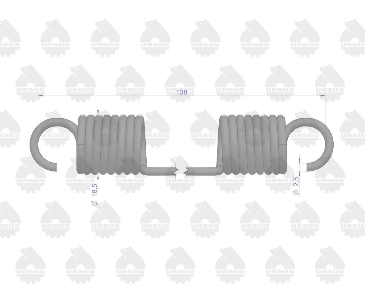 Sprężyna szczęk sprzedawane po 10 C-360 ORYGINAŁ URSUS