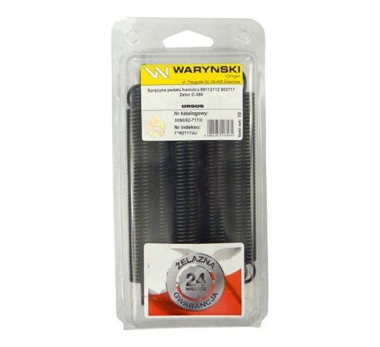 Sprężyna pedału hamulca 69112112 952717 sprzedawane po 10 Zetor C-360 ORYGINAŁ URSUS