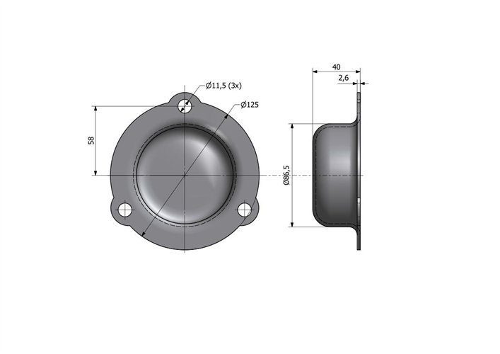 Pokrywa tylna zwolnicy C-360