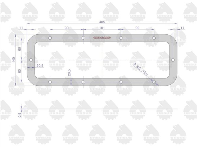 Komplet ( zestaw ) uszczelek zwolnicy 50528020. 50428120. 50528040 C-360 ORYGINAŁ URSUS