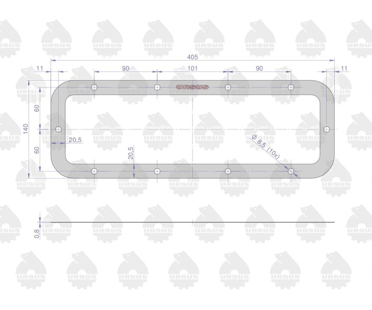 Komplet ( zestaw ) uszczelek zwolnicy 50528020. 50428120. 50528040 C-360 ORYGINAŁ URSUS