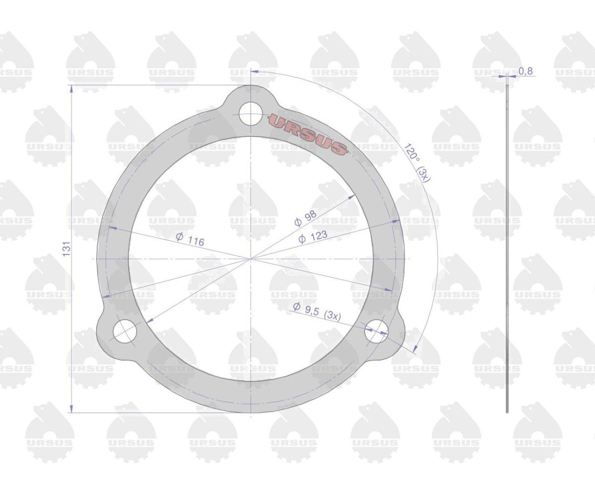 Komplet ( zestaw ) uszczelek zwolnicy 50528020. 50428120. 50528040 C-360 ORYGINAŁ URSUS