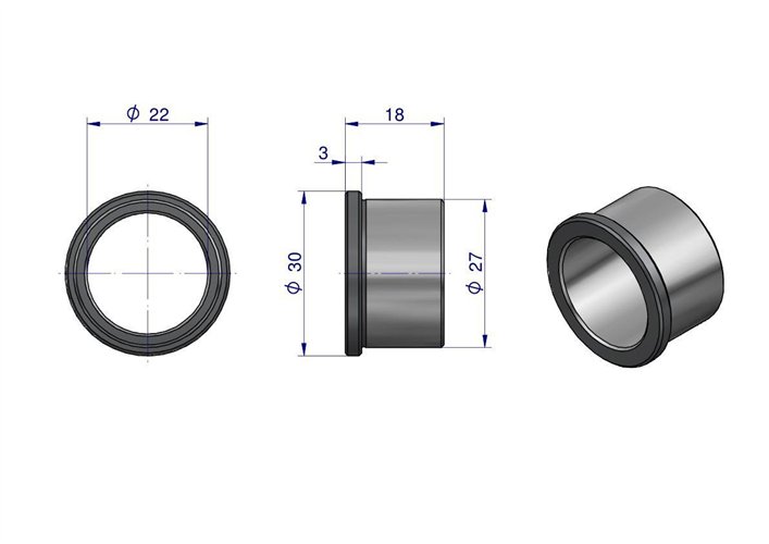 Tuleja wspornika pompy hydraulicznej C-360