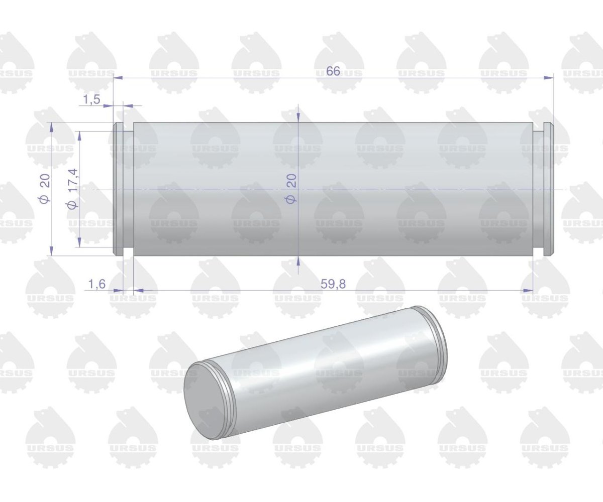 Sworzeń cięgna wspornika C-360 ORYGINAŁ URSUS