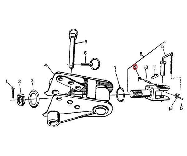 Sprężynka bezpiecznika haka C-360 ( sprzedawane po 10 )