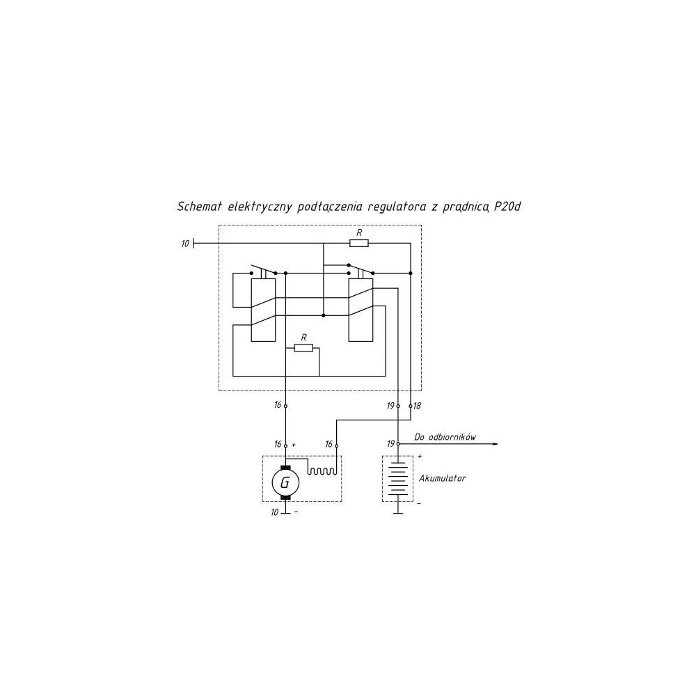 Regulator napięcia prądnicy RG15D C-360 PL
