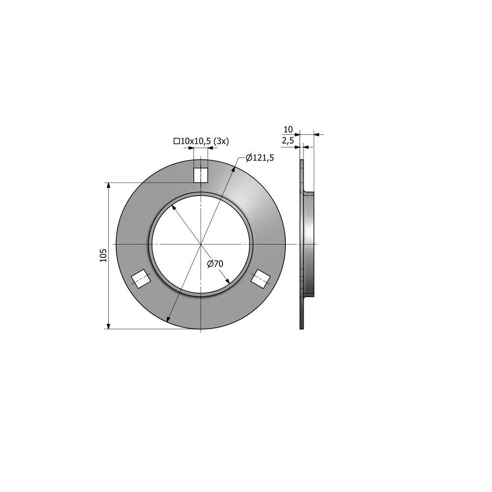 Oprawa łożyska P-207 Bizon/Anna (sprzedawane po 10)
