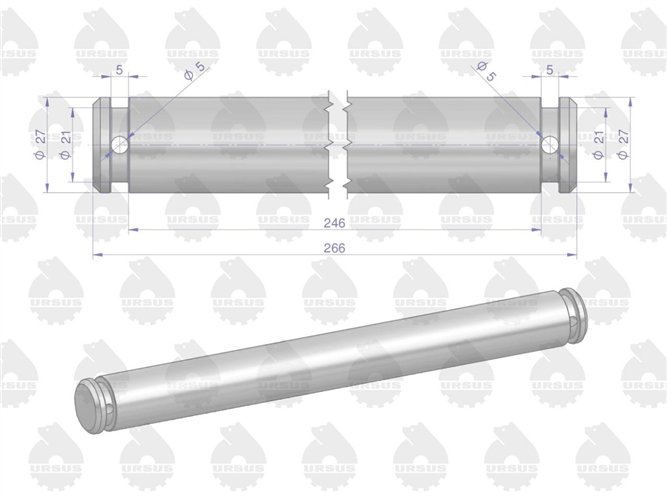 Sworzeń wieszaka ramy C-360 ORYGINAŁ URSUS