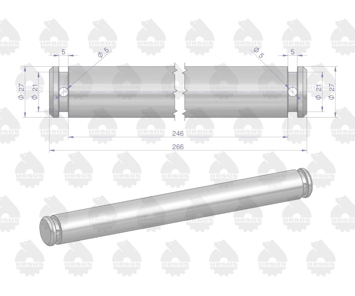 Sworzeń wieszaka ramy C-360 ORYGINAŁ URSUS