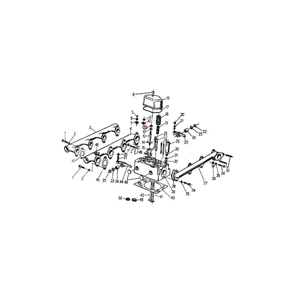 Nakrętka wspornika zaworów M12-5 C-360