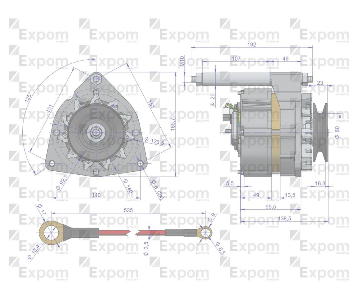 Alternator kompletny C-360 EXPOM EXPOM KWIDZYN eu