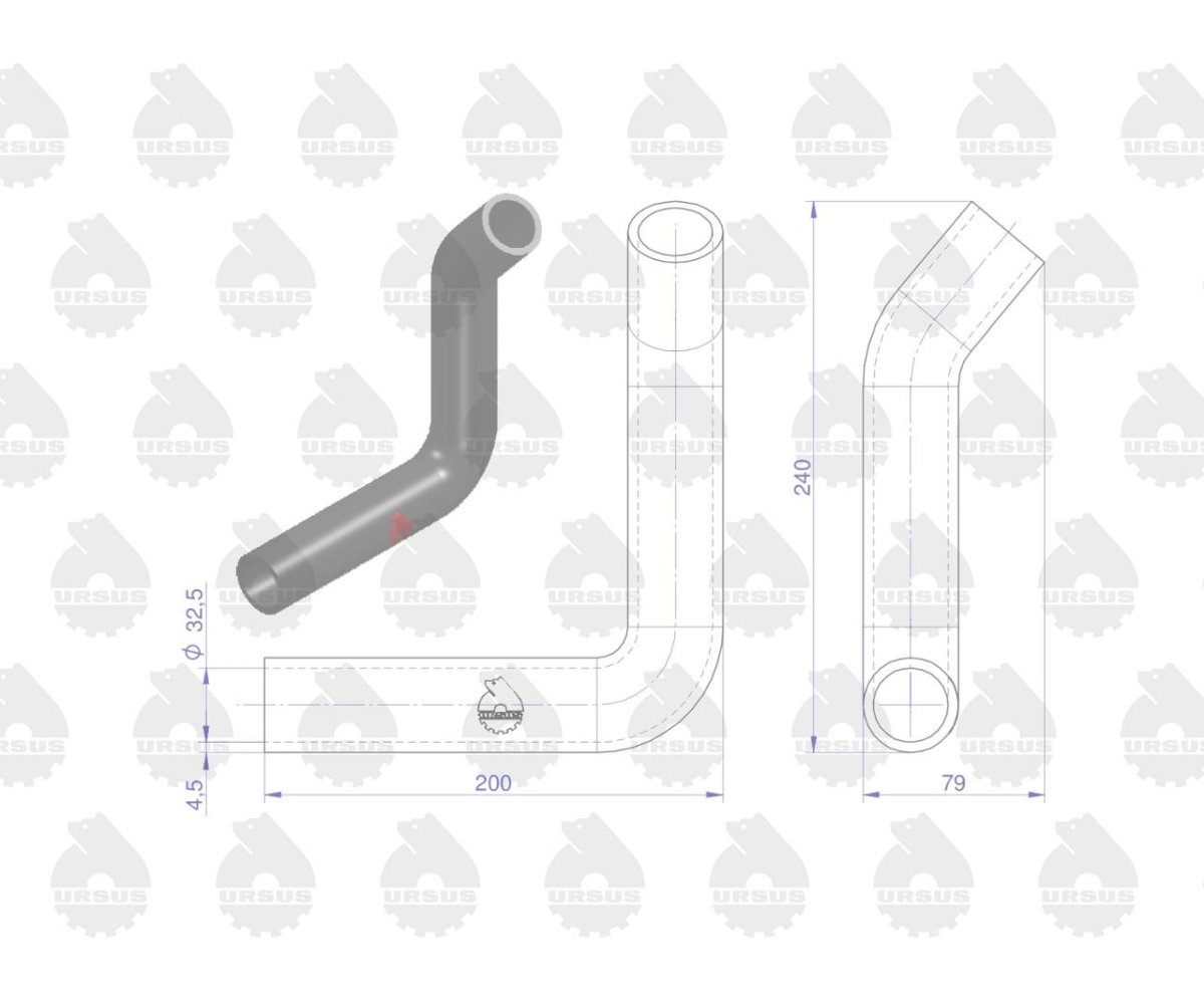 Zestaw komplet przewodów chłodnicy C-360 ORYGINAŁ URSUS