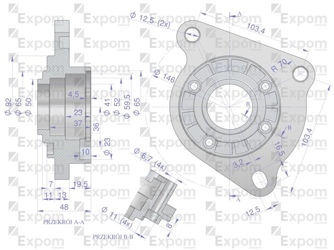 Głowica rozrusznika C-360 3P MF-3 typu Magneton 9142764 Blue Line EXPOM KWIDZYN