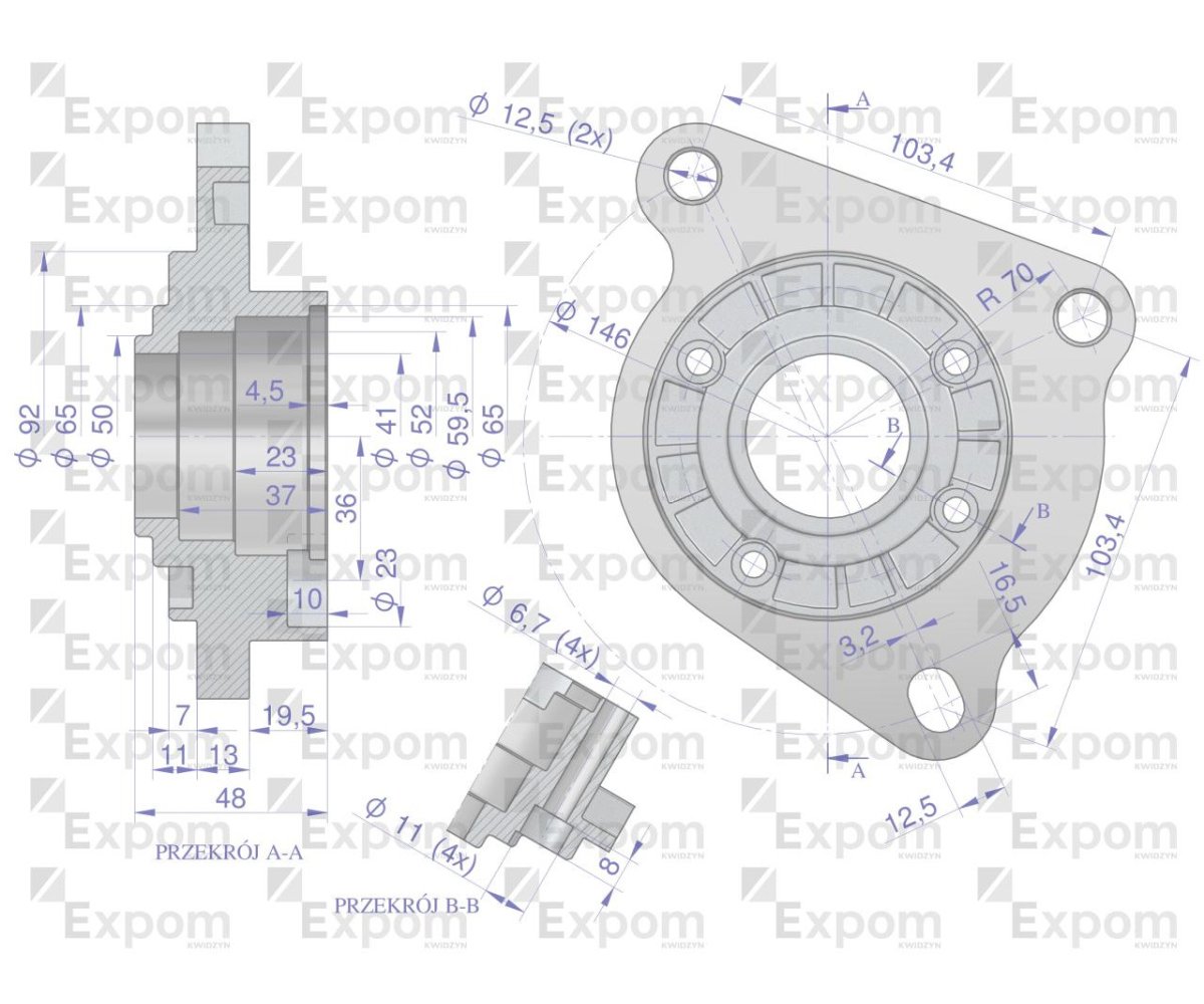 Głowica rozrusznika C-360 3P MF-3 typu Magneton 9142764 Blue Line EXPOM KWIDZYN