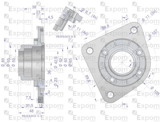 Głowica rozrusznika C-385 Zetor typu Magneton 9142742 Blue Line EXPOM KWIDZYN