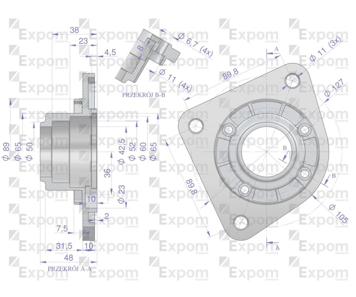 Głowica rozrusznika C-385 Zetor typu Magneton 9142742 Blue Line EXPOM KWIDZYN