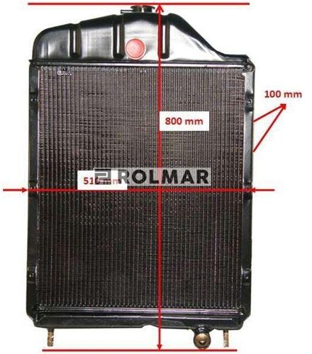 Chłodnica miedziana 912/914 stary typ dolne mocowanie C-385