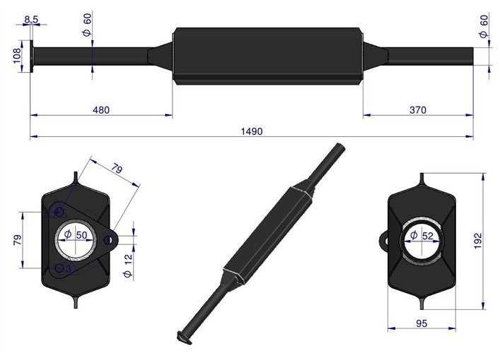 Tłumik emaliowany C-385..