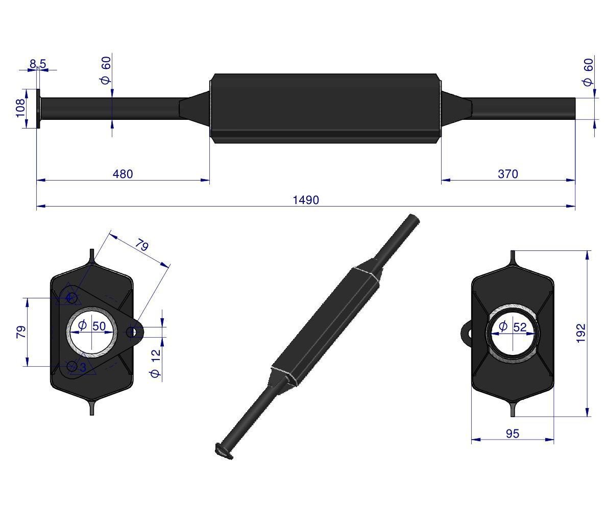 Tłumik emaliowany C-385..