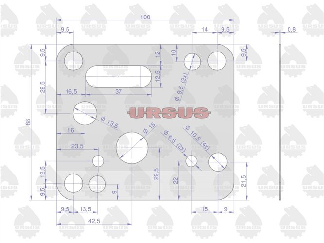 Komplet ( zestaw ) uszczelek skrzyni C-385 ORYGINAŁ URSUS