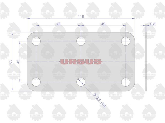 Komplet ( zestaw ) uszczelek skrzyni C-385 ORYGINAŁ URSUS