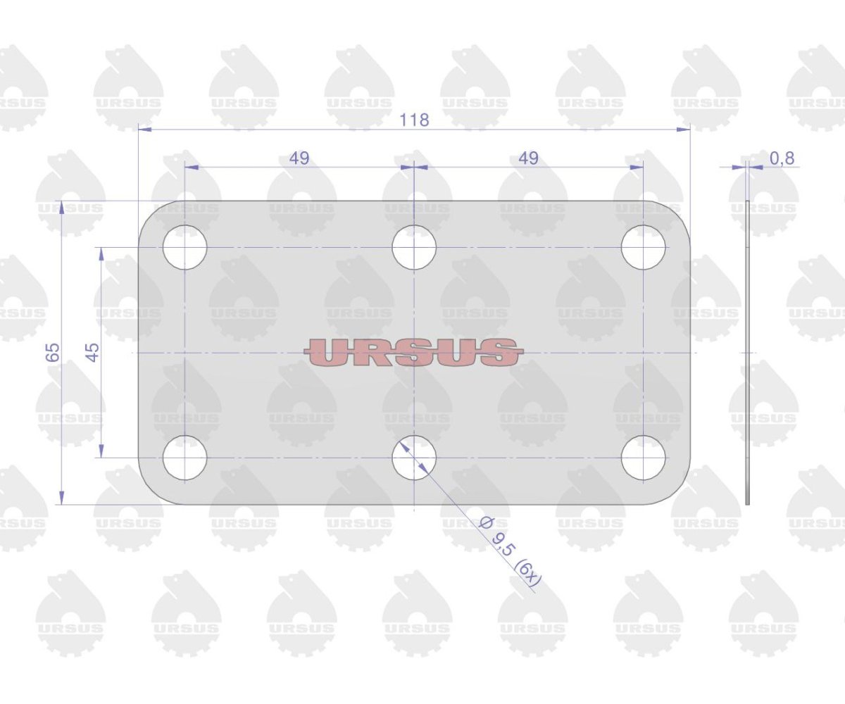 Komplet ( zestaw ) uszczelek skrzyni C-385 ORYGINAŁ URSUS