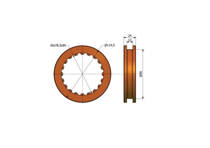 Tuleja przesuwna skrzyni pośredniej C-385