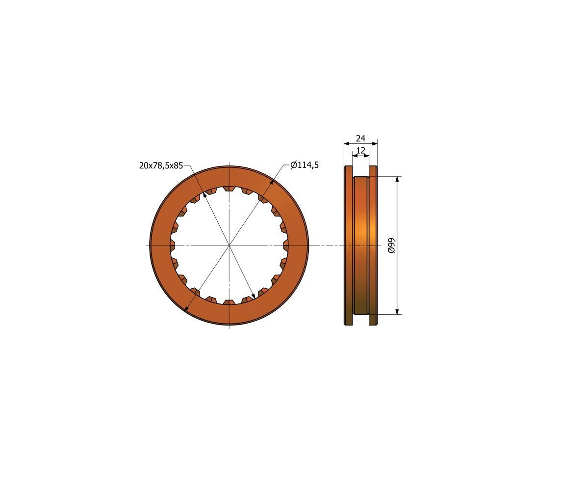Tuleja przesuwna skrzyni pośredniej C-385