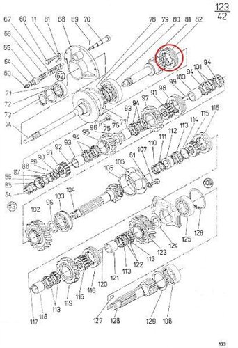 Tuleja przesuwna skrzyni pośredniej C-385 ORYGINAŁ URSUS